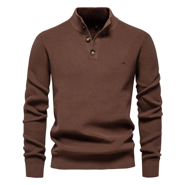 Matt | Men's Sweater With Button Design