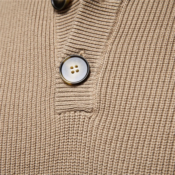 Matt | Men's Sweater With Button Design