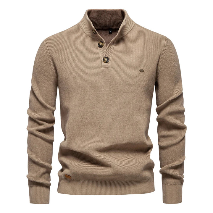 Matt | Men's Sweater With Button Design